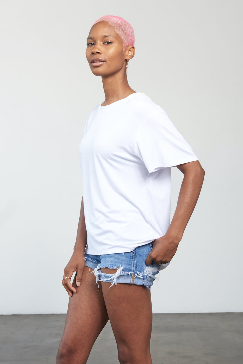 super soft white t shirt