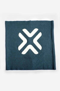 X Marks The Spot Print Multi Use Headband/Face Mask in Titanium Blue